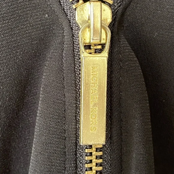 Michael Kors Black Zipper Top - Picture 3 of 4
